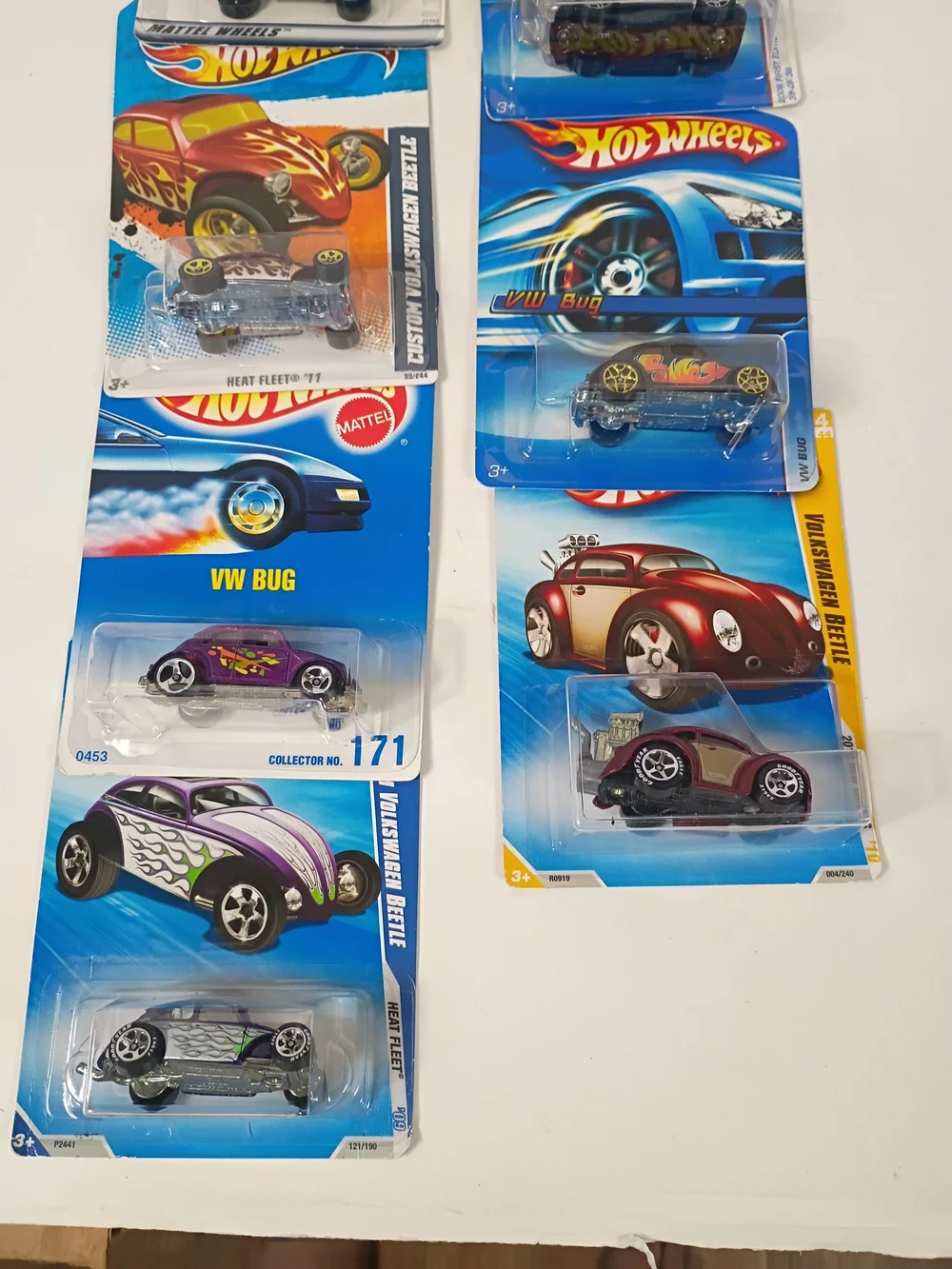 7 Hot Wheels Beatles Volkswagen Bran New